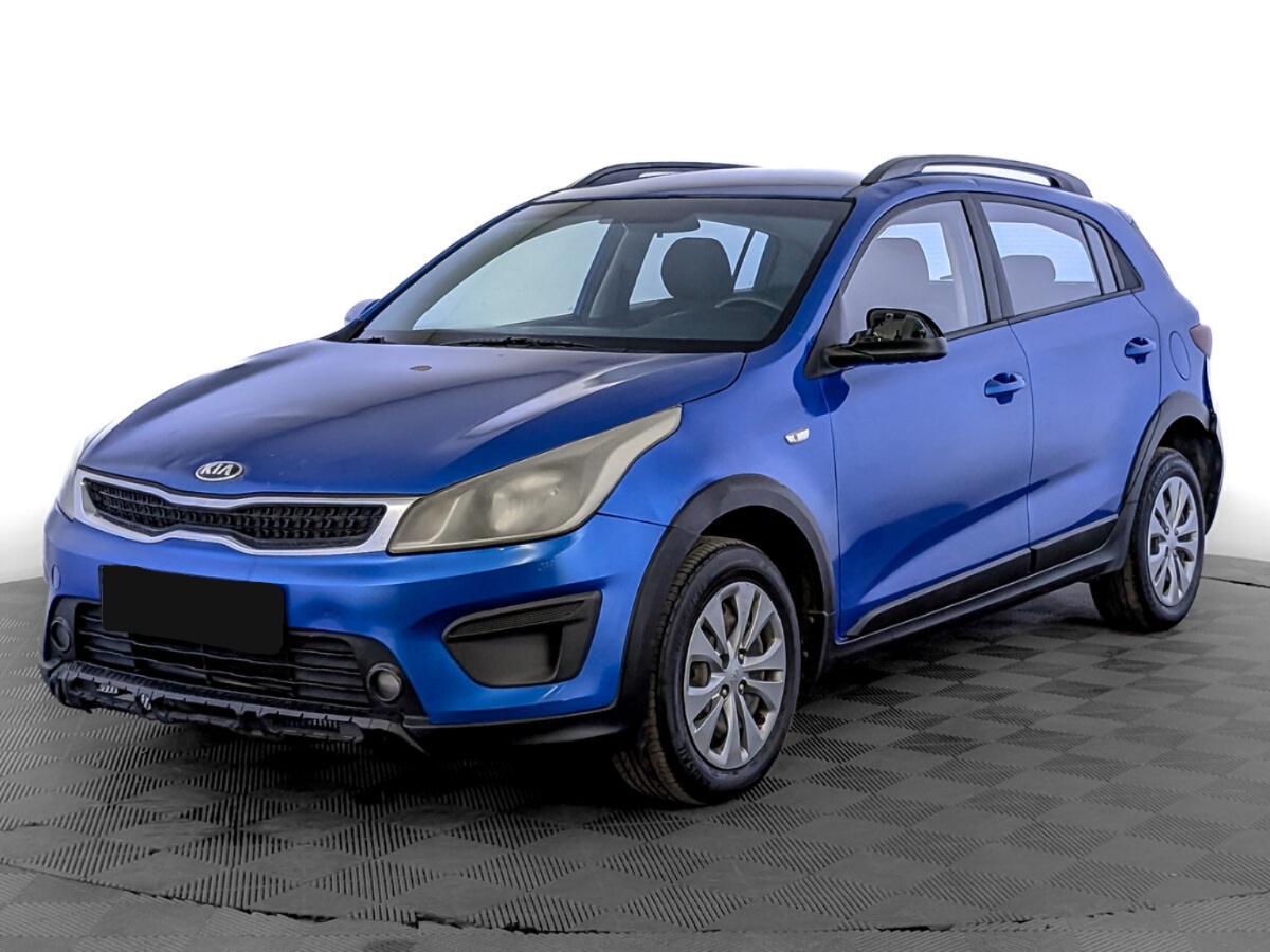 Kia Rio X-Line IV, 2019, 2019 с пробегом 242 268 км, цвет Синий, цена - 536 400 руб., кузов - Хэтчбек 5 дв.